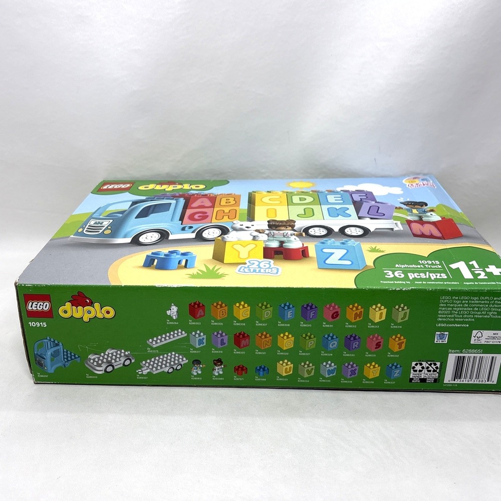 Lego DUPLO 10915 My First Alphabet Truck ABC Letters 36 pc Complete Set Retired - Picture 12 of 12